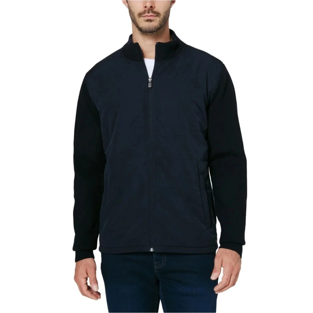 Infinity Men's Quilted Mixed Media Jacket